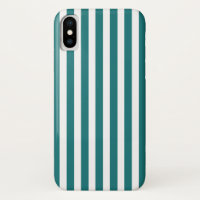 Teal and white candy stripes