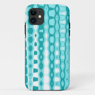 Teal and white iPhone 11 case