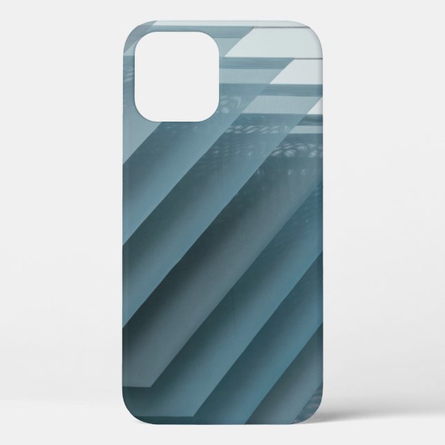 Teal and white digital wallpaper Case-Mate iPhone case (Back)