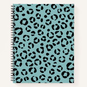Teal Animal Print Notebook