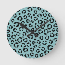 Teal Animal Print