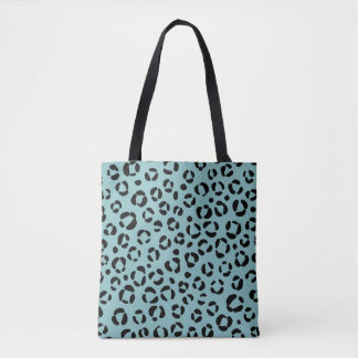 Teal Animal Print Tote Bag
