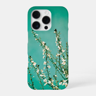 Teal Aqua Fine Art Floral Botanical iPhone Case