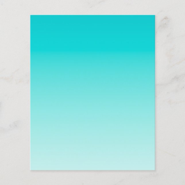 Teal aqua gradient flyer (Front)