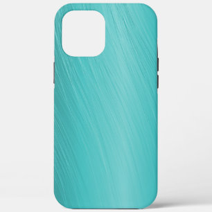 Teal Aqua Paper Business Shiny iPhone 12 Pro Max Case