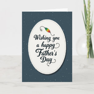 Teal Aquatic Fathers Day Card