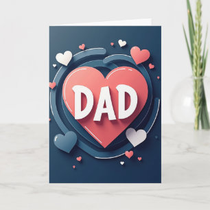 Teal Arcs Fathers Day Card