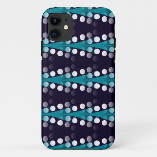 Teal  Arrows & White Dots pattern iPhone 5 Case