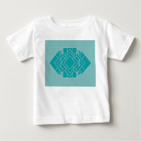 Teal Art Deco Quilt Inspired