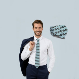 Teal Axis Tie