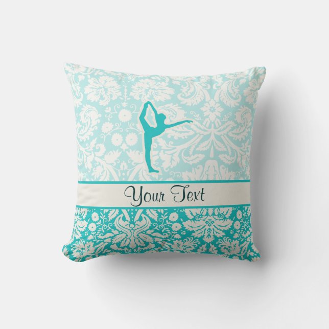 Teal Ballet Cushion (Front)