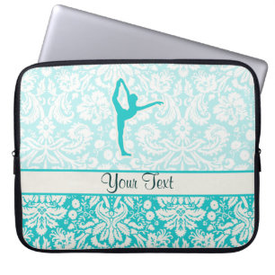 Teal Ballet Laptop Sleeve