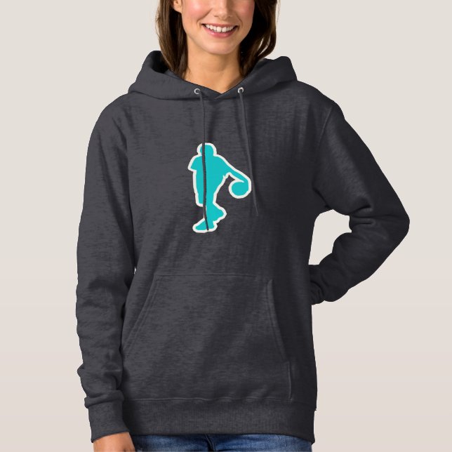 Teal Basketball Hoodie (Front)