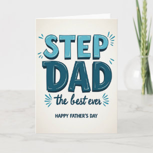 Teal Block Fathers Day Card