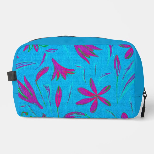 Teal Bloom Breeze Dopp Kit (Front)