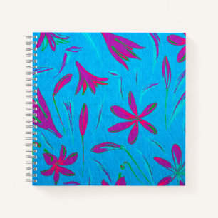 Teal Bloom Breeze Notebook