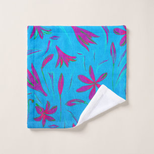 Teal Bloom Breeze Wash Cloth