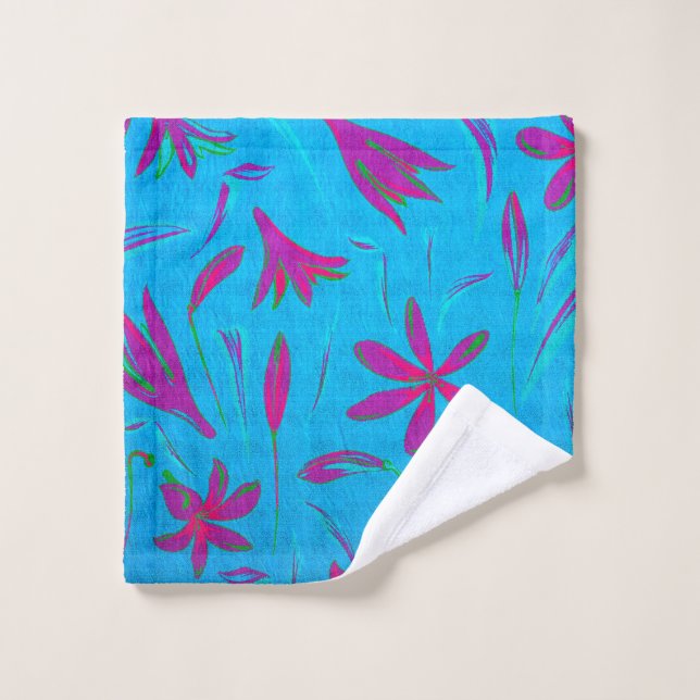 Teal Bloom Breeze Wash Cloth (Wash Cloth)