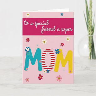 Teal Bloom Mothers Day Card