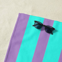 Teal Blue and Lavender Purple Stripes