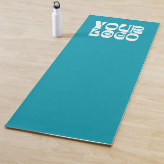 Teal Blue Custom Logo Promotional Business Yoga Mat