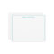 Teal Blue Elegant Modern Professional Thin Border