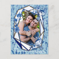 Teal Blue flowers on a sculpture textured backing
