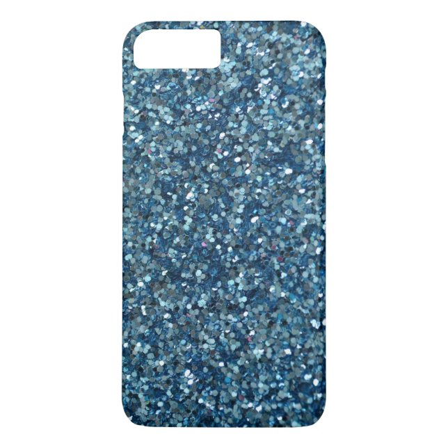 Teal Blue Glitter Sparkle iPhone 7 Plus Case (Back)