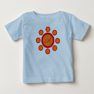 Teal blue, orange and red maruthani baby T-Shirt