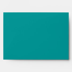 Teal Blue Peacock Wedding Invitations Envelope