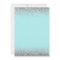 Teal Blue Silver Any Age Birthday Glitter Modern