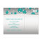 Teal Blue Silver Save The Date