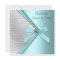 Teal Blue Silver Zebra Sweet 16 Party