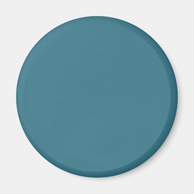 Teal Blue Solid Color Magnet (Front)
