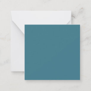 Teal Blue Solid Colour Card