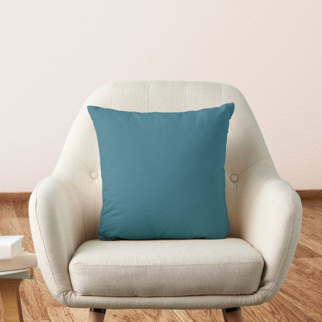 Teal Blue Solid Colour Cushion (Creator Uploaded)