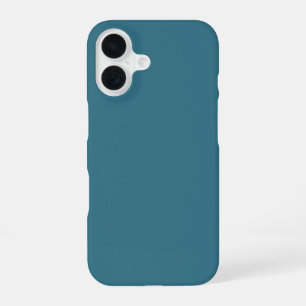 Teal Blue Solid Colour iPhone 16 Case