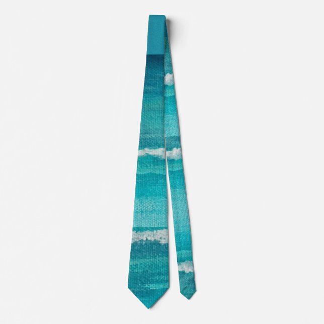 Teal Blue Waters Tie (Front)