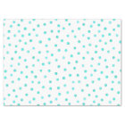 Teal Blue White Confetti Dots Pattern