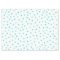 Teal Blue White Confetti Dots Pattern
