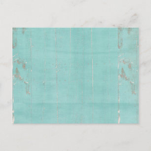 teal blue wood grungy postcard