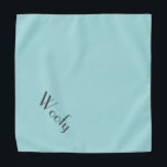 Teal Blue Your Pet's Name Personalised Pet Bandana<br><div class="desc">Baby blue bandanna, personalised with your pet's name! Perfect for any occasion. The background colour is customisable to any colour you desire, as are the font style, size, and/or colour; using the edit menu. Make it your own! When you wear Boagie's cute designs, you are helping to make a difference,...</div>