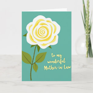Teal Botanical Mothers Card