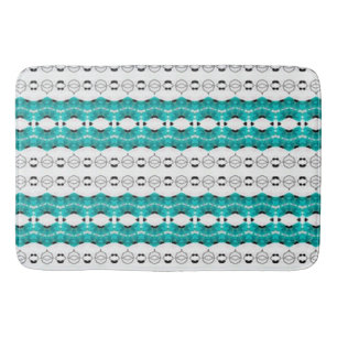 Teal Breakup Bath Mat