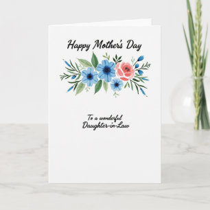 Teal Buds Mothers Day Card