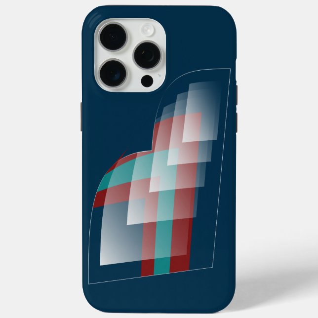 Teal burgundy blue Case-Mate iPhone case (Back)