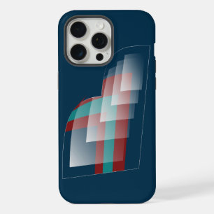 Teal burgundy blue iPhone 15 pro max case