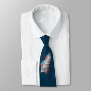 Teal burgundy blue tie