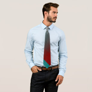 teal burgundy gray stripes tie