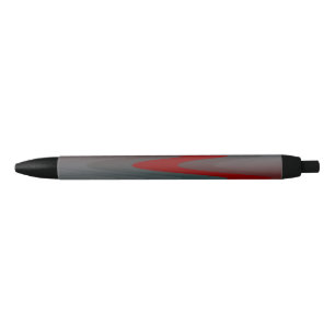teal burgundy gray waves black ink pen